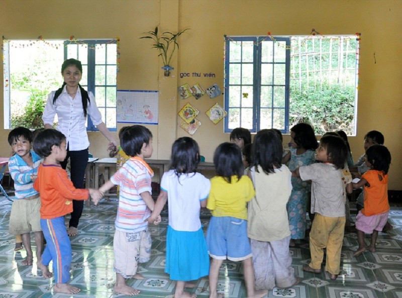 Giáo dục mầm non vùng khó tỉnh Quảng Nam có thêm động lực phát triển. Ảnh minh họa