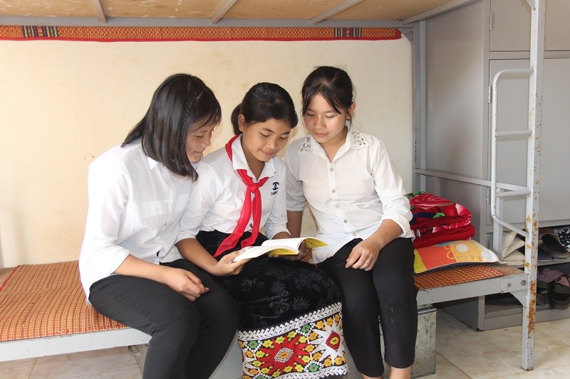 Học sinh tại Trường THPT DTNT tỉnh Nghệ An.