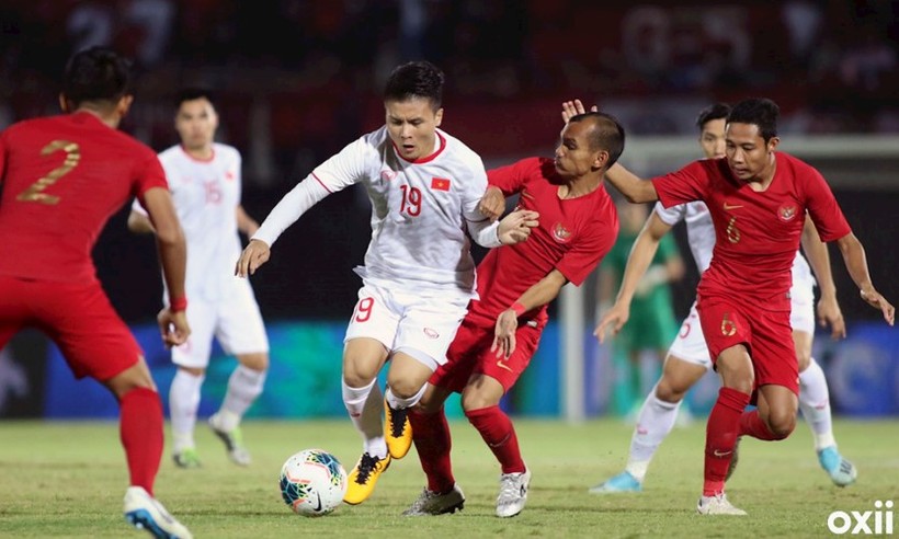Trận lượt đi Indonesia 1 - 3 Việt Nam.
