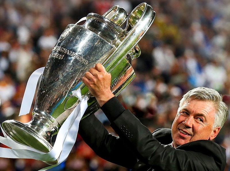 Chiến lược gia người Italia ăn mừng chức vô địch Champions League 2014. 