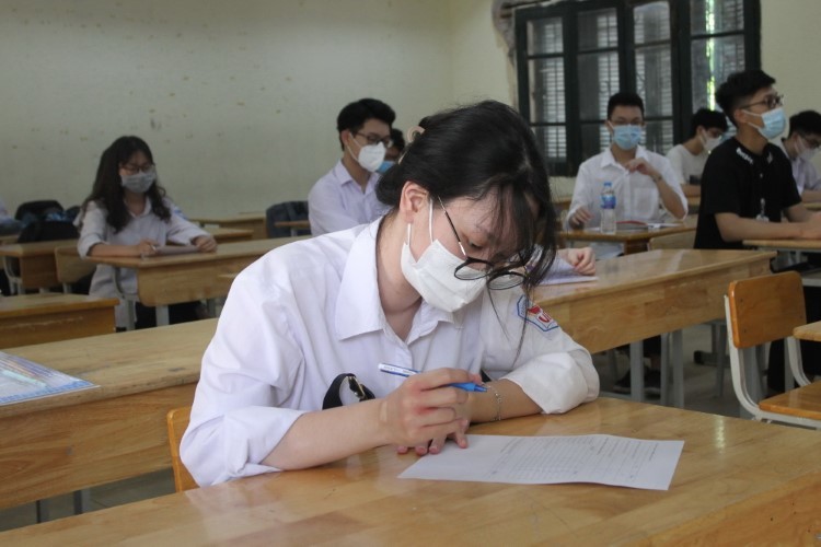 Thí sinh Hà Nội dự thi tốt nghiệp THPT năm 2021 đợt 1.