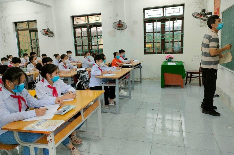 Trường THCS Gia Vân (Gia Viễn – Ninh Bình) đã triển khai dạy học môn tích hợp. Ảnh: NTCC
