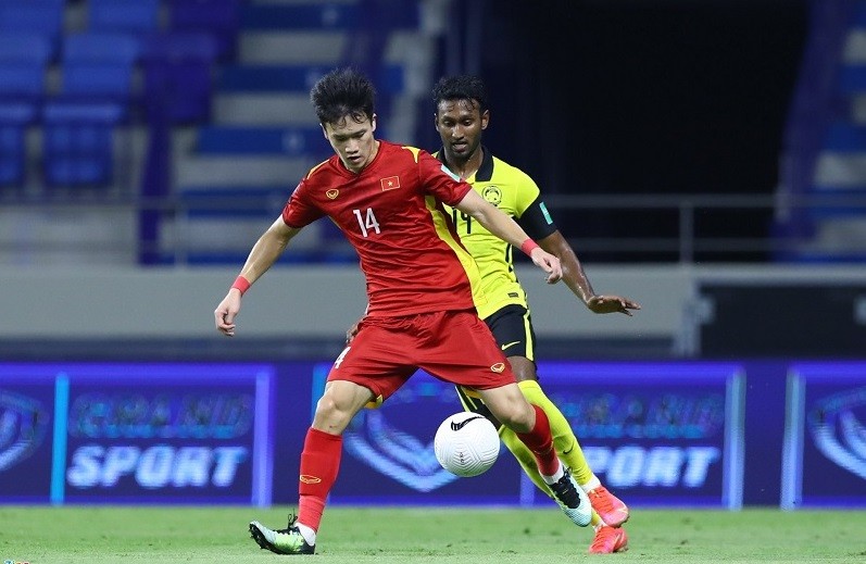 Trận đội tuyển Việt Nam (14) đánh bại Malaysia 2-1 tại vòng loại thứ 2 World Cup 2022.