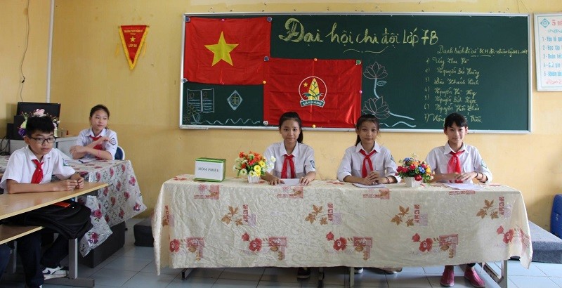 Học sinh Trường THCS Vân Hồ luôn được giáo dục cách ứng xử văn hóa.