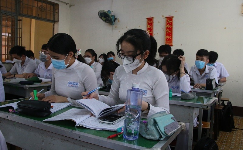 Một tiết học ở Trường THPT Nguyễn Công Trứ, quận Gò Vấp. Ảnh minh họa: Nam Sơn