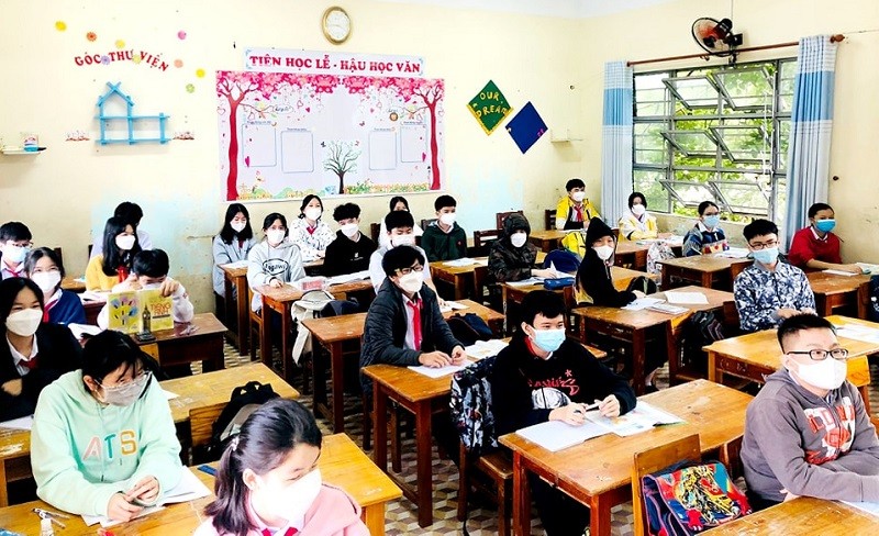 Học sinh lớp 9, Trường THCS Lương Thế Vinh (Đà Nẵng).