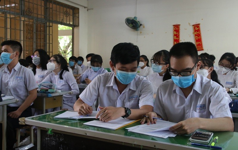 Một tiết học của học sinh lớp 12 Trường THPT Nguyễn Công Trứ, quận Gò Vấp, TPHCM. Ảnh: Nam Sơn