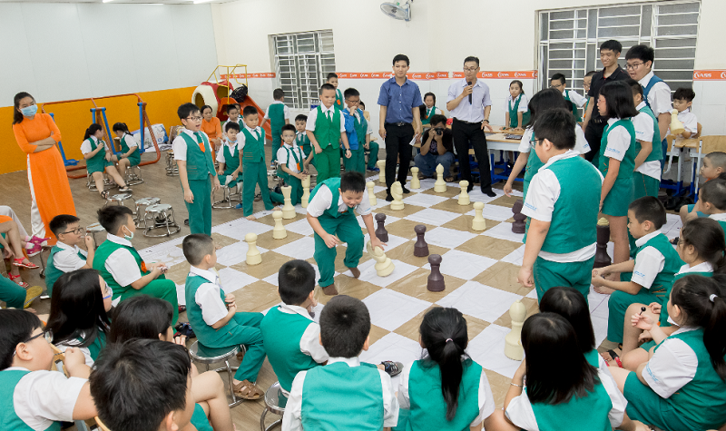 Trường Tiểu học, THCS, THPT Việt Mỹ tổ chức “Ngày hội cờ Vua VASS 2020” cho học sinh tiểu học.