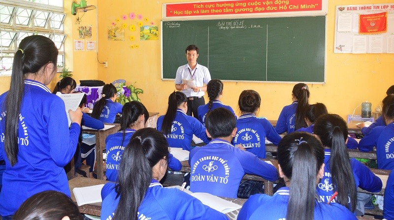 Huyện Cù Lao Dung chú trọng chất lượng đội ngũ giáo viên để nâng cao chất lượng giáo dục.