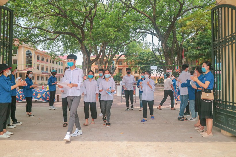 Thí sinh Bắc Giang dự thi tốt nghiệp THPT 2021.