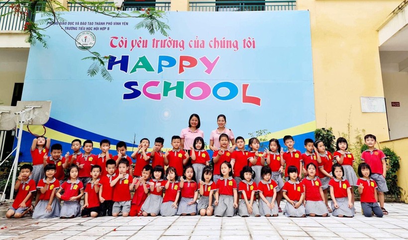Mô hình trường học hạnh phúc tại Trường Tiểu học Hội Hợp B (Vĩnh Yên, Vĩnh Phúc).