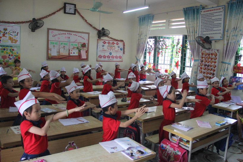 Một lớp học của Trường Tiểu học Lê Ngọc Hân (TP Lào Cai). Ảnh minh họa: TG
