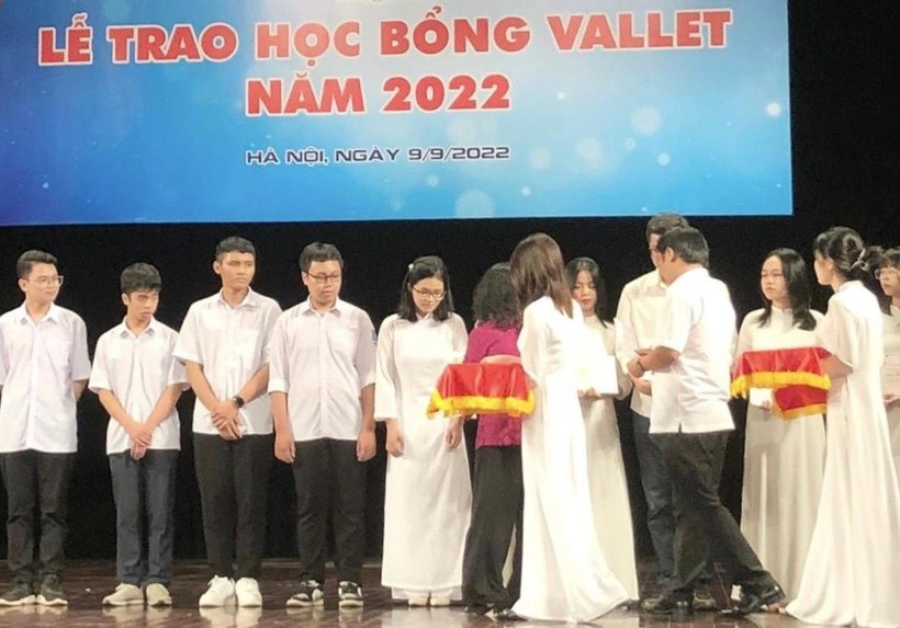 Lễ trao học bổng Vallet năm 2022 diễn ra tại Hà Nội vào tháng 9. Ảnh: NVCC