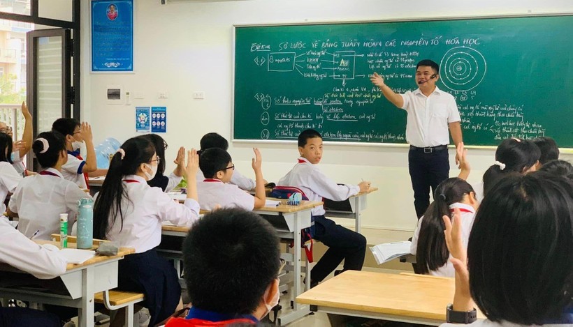 Tiết dạy môn Khoa học tự nhiên đầy hào hứng của thầy Nguyễn Văn Trung.
