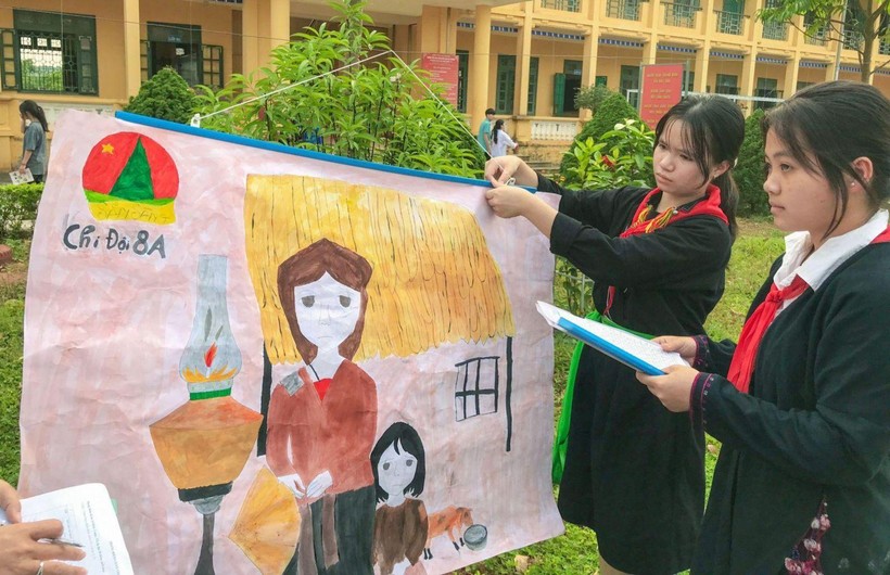 Học sinh Trường Phổ thông Dân tộc Nội trú ATK Sơn Dương (Tuyên Quang).