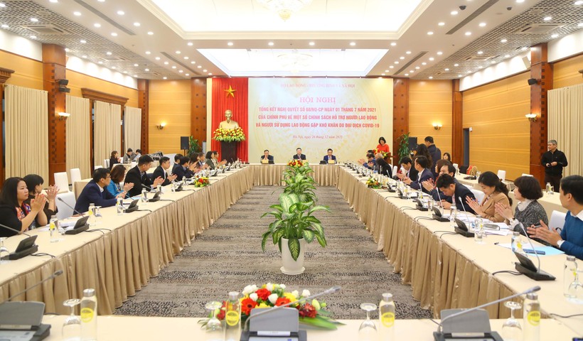 Quang cảnh Hội nghị tổng kết Nghị quyết số 68 của Chính phủ. 