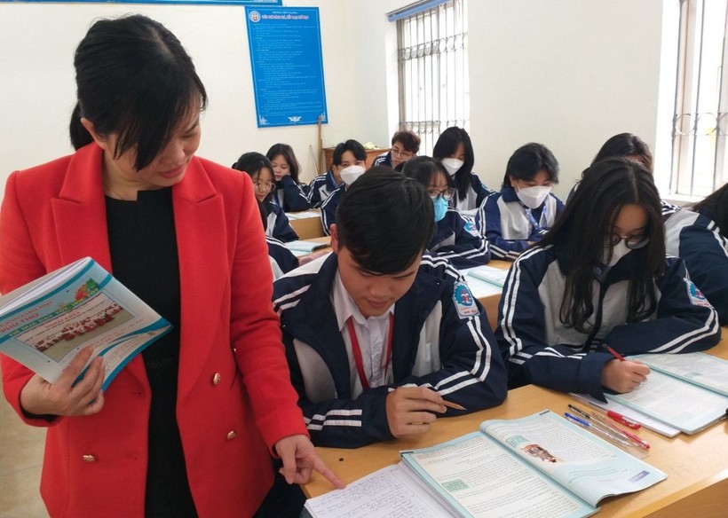 Một lớp học của Trường THPT Hạ Hòa (Phú Thọ).