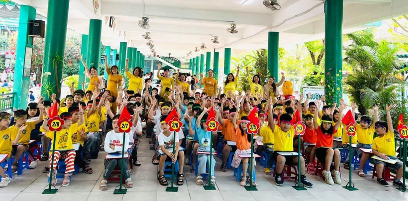 Hoạt động CLB tiếng Việt khối lớp 2, Trường Tiểu học Núi Thành được tổ chức trên cơ sở nhân rộng kinh nghiệm sáng kiến của giáo viên.