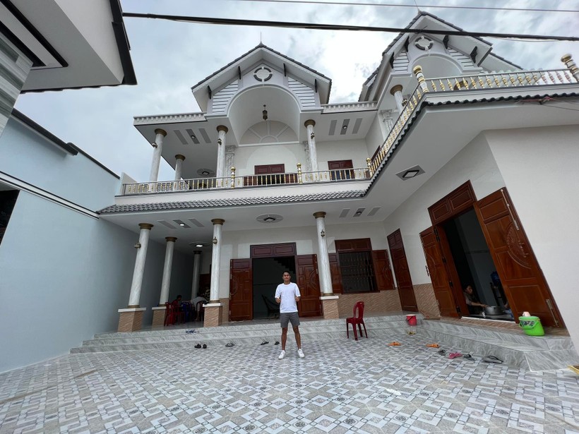Ngôi nhà mới của gia đình Dụng Quang Nho. Ảnh: FBNV.