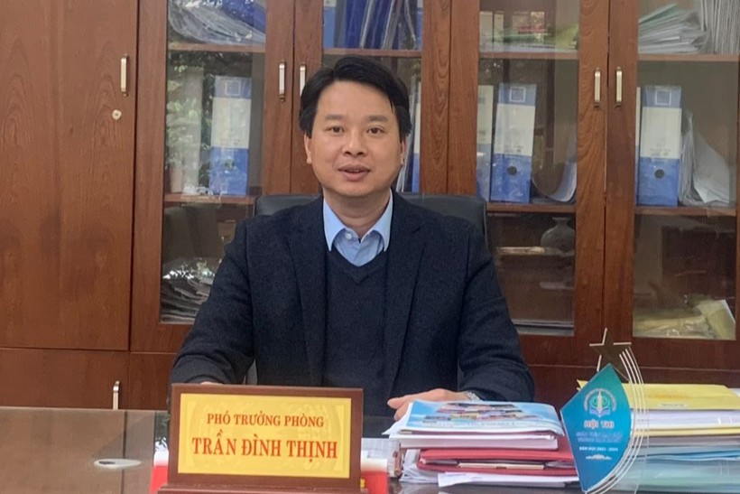 Ông Trần Đình Thịnh - Phó Trưởng phòng GD&ĐT huyện Ý Yên (Nam Định).