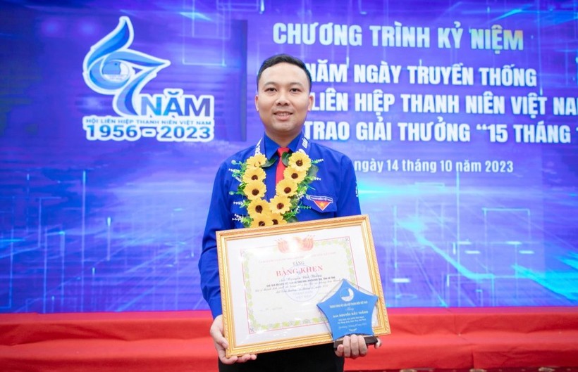 Bí thư Đoàn xã Tùng Ảnh Nguyễn Đắc Thắng.