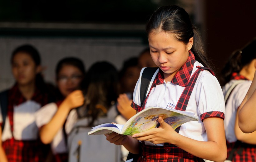 Học sinh TP Hồ Chí Minh trong kỳ thi tuyển sinh lớp 10 năm 2019. Ảnh: MT