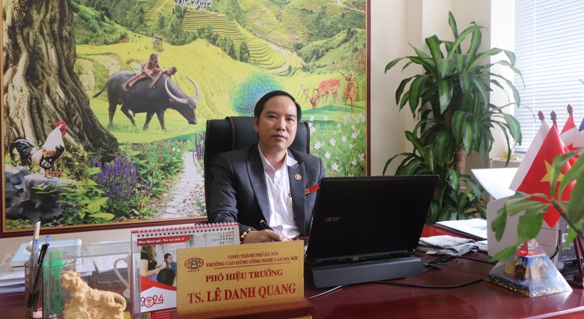 TS Lê Danh Quang - Phó Hiệu trưởng Trường Cao đẳng Công nghệ cao Hà Nội. Ảnh: Đăng Chung