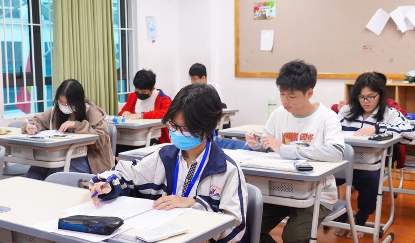 Học sinh dự thi vào lớp 10 tại Hà Nội. Ảnh: TG