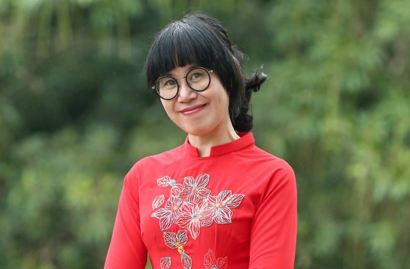Cô Nguyễn Thị Vân Hồng – Hiệu trưởng Trường THCS Chương Dương (Hoàn Kiếm, Hà Nội). Ảnh: TG.