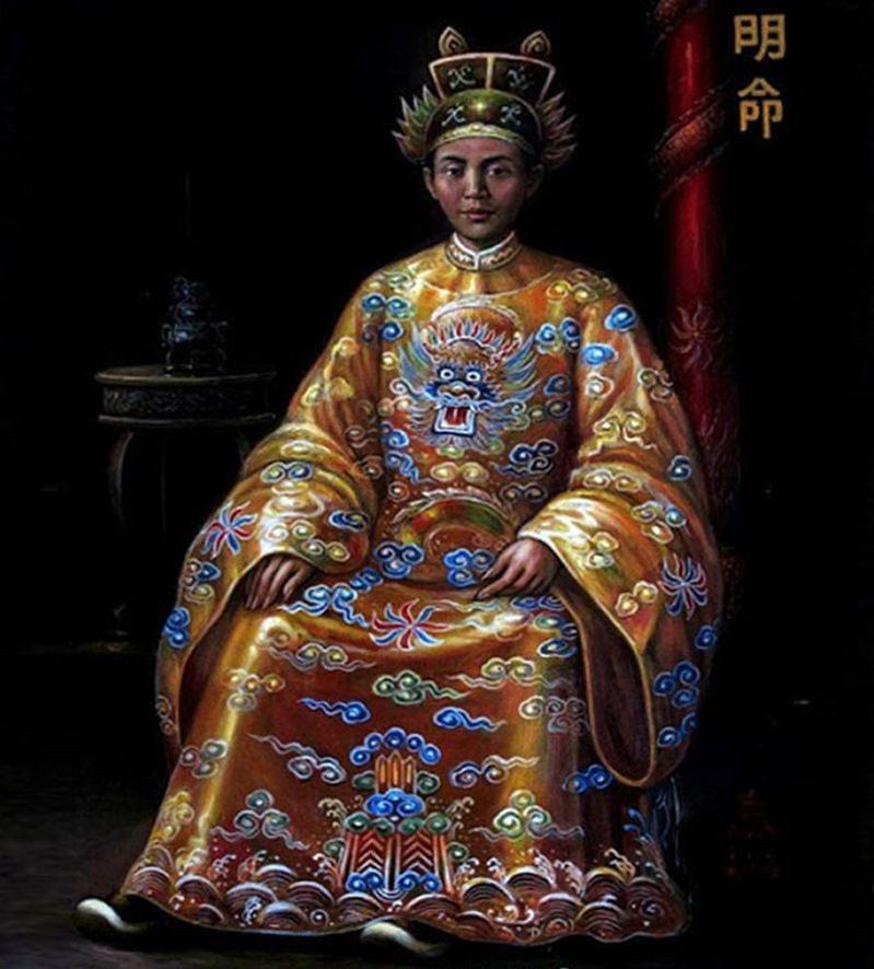 Chân dung vua Minh Mạng. Ảnh: Bảo tàng Hà Tĩnh.