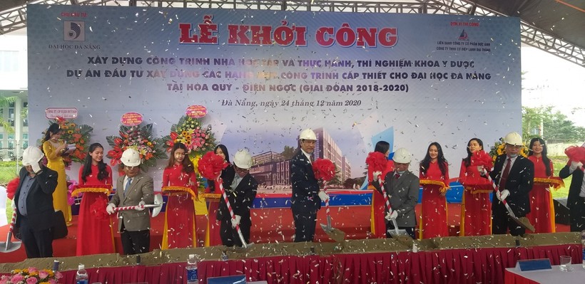 Lễ khởi công xây dựng Dự án đầu tư xây dựng các hạng mục công trình cấp thiết cho ĐH Đà Nẵng tại Khu đô thị ĐH Đà Nẵng