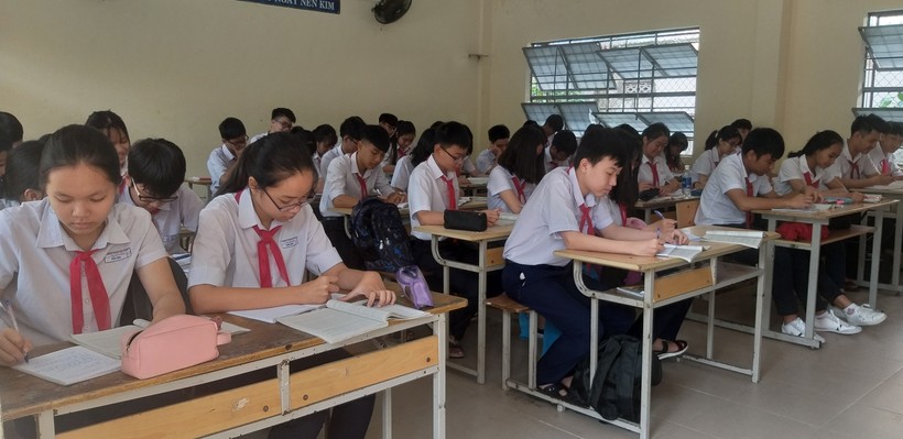 Học sinh Trường THCS Nguyễn Huệ (quận Hải Châu, TP Đà Nẵng) 