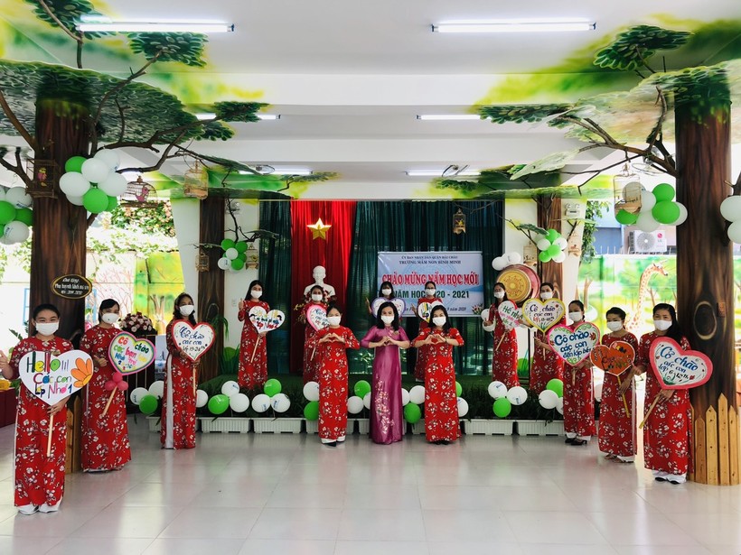 Trường Mầm non Bình Minh (quận Hải Châu) tổ chức khai giảng năm học 2020 - 2021 theo hình thức trực tuyến