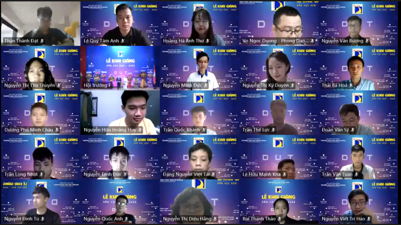 CB, GV, SV Trường ĐH Bách khoa, ĐH Đà Nẵng tham gia Lễ khai giảng trực tuyến trên ứng dụng MS Team