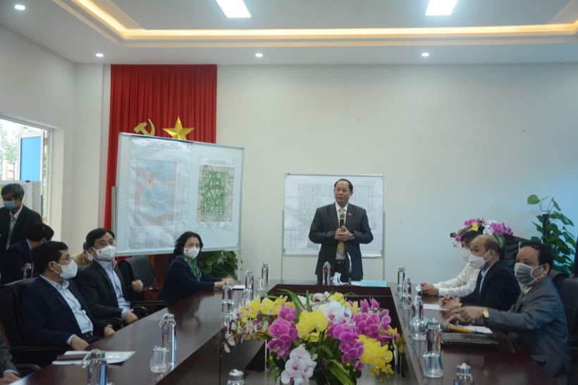Phó Chủ tịch Quốc hội Trần Quang Phương làm việc với ĐH Đà Nẵng về tiến độ thực hiện dự án Làng Đại học Đà Nẵng