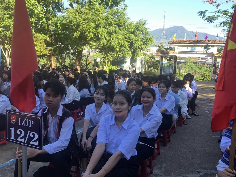 Học sinh lớp 12 năm học 2022 - 2023, Trường Phổ thông dân tộc nội trú Nam Trà My (Quảng Nam).