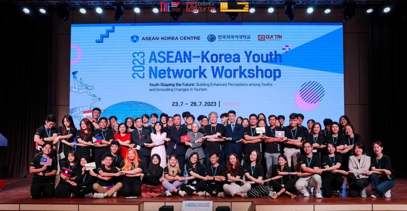 Khai mạc Hội thảo Mạng lưới thanh niên ASEAN-Hàn Quốc 2023 tại Trường ĐH Duy Tân. 