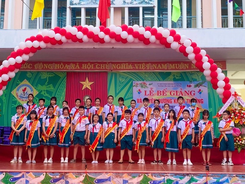 Học sinh Trường Tiểu học Hai Bà Trưng (quận Sơn Trà, TP Đà Nẵng).