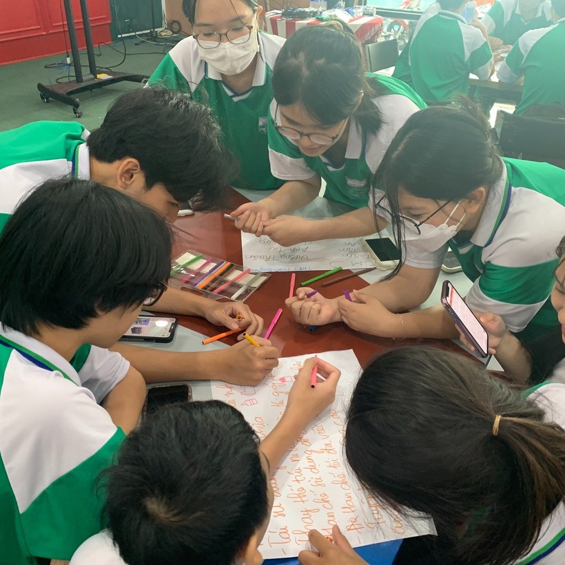 Học sinh Trường THPT Ngô Quyền với dự án học tập trải nghiệm tại Không gian sáng chế, Viện Nghiên cứu và Đào tạo Việt - Anh (ĐH Đà Nẵng)