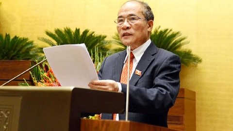 Chủ tịch QH Nguyễn Sinh Hùng. Ảnh: Minh Thăng