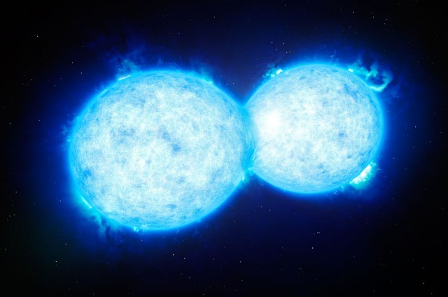 Phát hiện hệ sao đôi đang dính vào nhau như 2 giọt nước