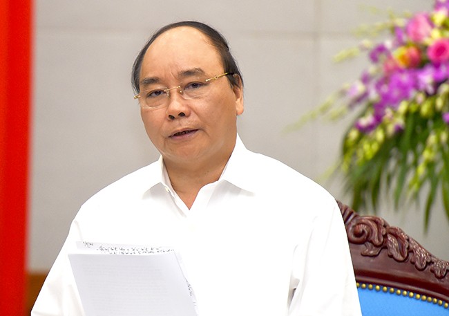 Thủ tướng Nguyễn Xuân Phúc phát biểu chỉ đạo tại cuộc họp