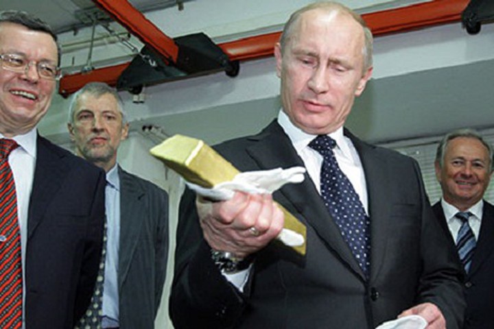 Ông Putin âm thầm tích vàng