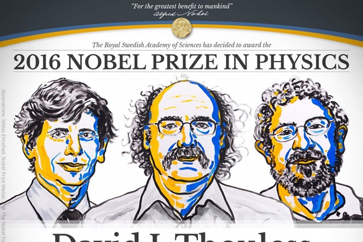 Ba nhà khoa học Anh nhận Nobel Vật lý 2016