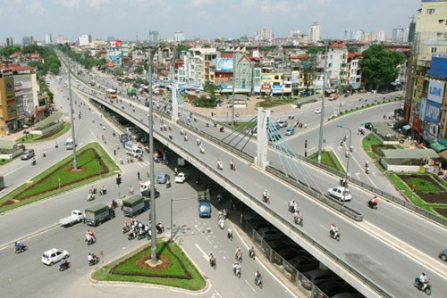 Xây đường bộ trên cao từ cầu Vĩnh Tuy đến Ngã Tư Sở