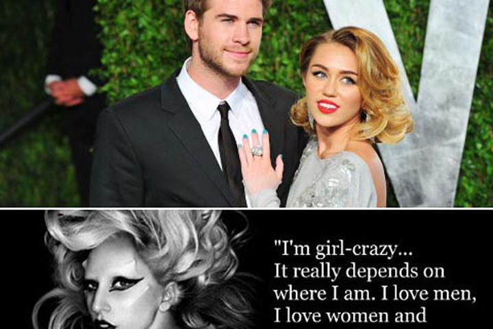 Khi Miley Cyrus, Lady Gaga... bất ngờ trải lòng về "giới tính thứ 3"