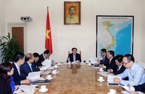 Phó Thủ tướng Vương Đình Huệ chủ trì buổi làm việc. Ảnh: VGP/Thành Chung