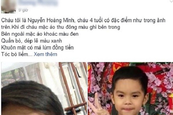 Thông tin mới nhất vụ bé trai 5 tuổi mất tích, nghi bị bắt cóc ở Bắc Ninh