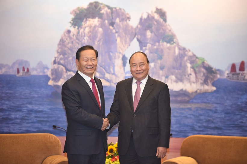 Thủ tướng tiếp Bí thư Khu ủy Khu tự trị dân tộc Choang tỉnh Quảng Tây (Trung Quốc)