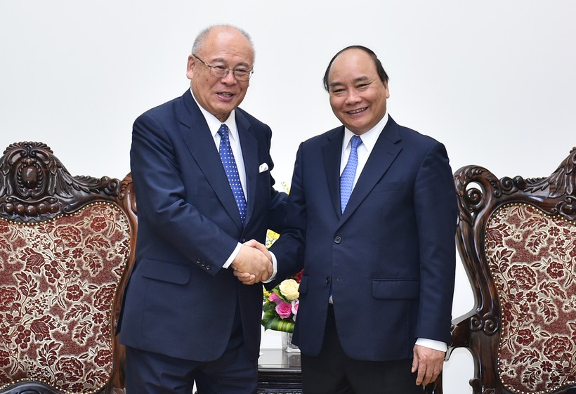 Thủ tướng Nguyễn Xuân Phúc tiếp ông Tsutomu Takebe, Cố vấn đặc biệt Liên minh Nghị sĩ hữu nghị Nhật-Việt.